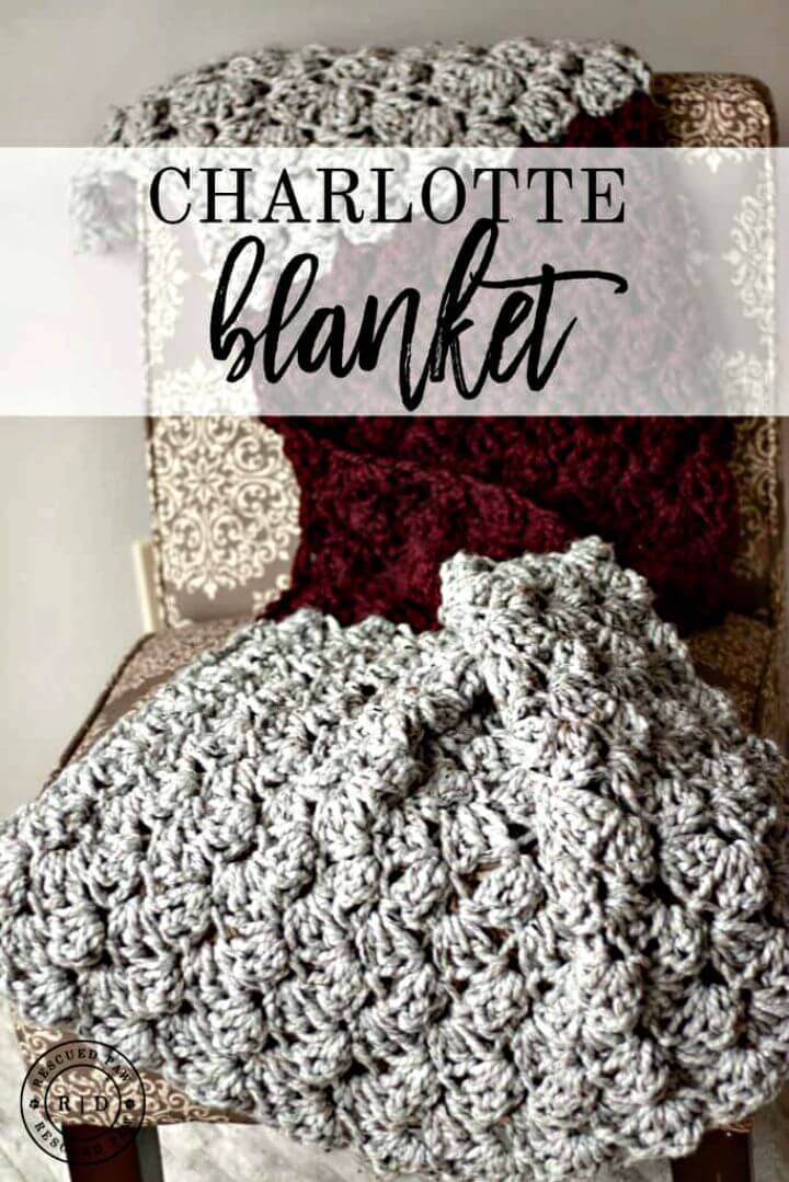 Easy Free Crochet Charlotte Blanket Pattern