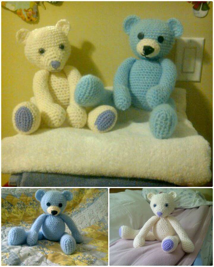 How To Easy Crochet Teddy Bear - Free Pattern