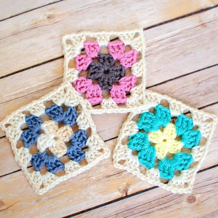 Easy Free Crochet Beautiful Granny Square Pattern