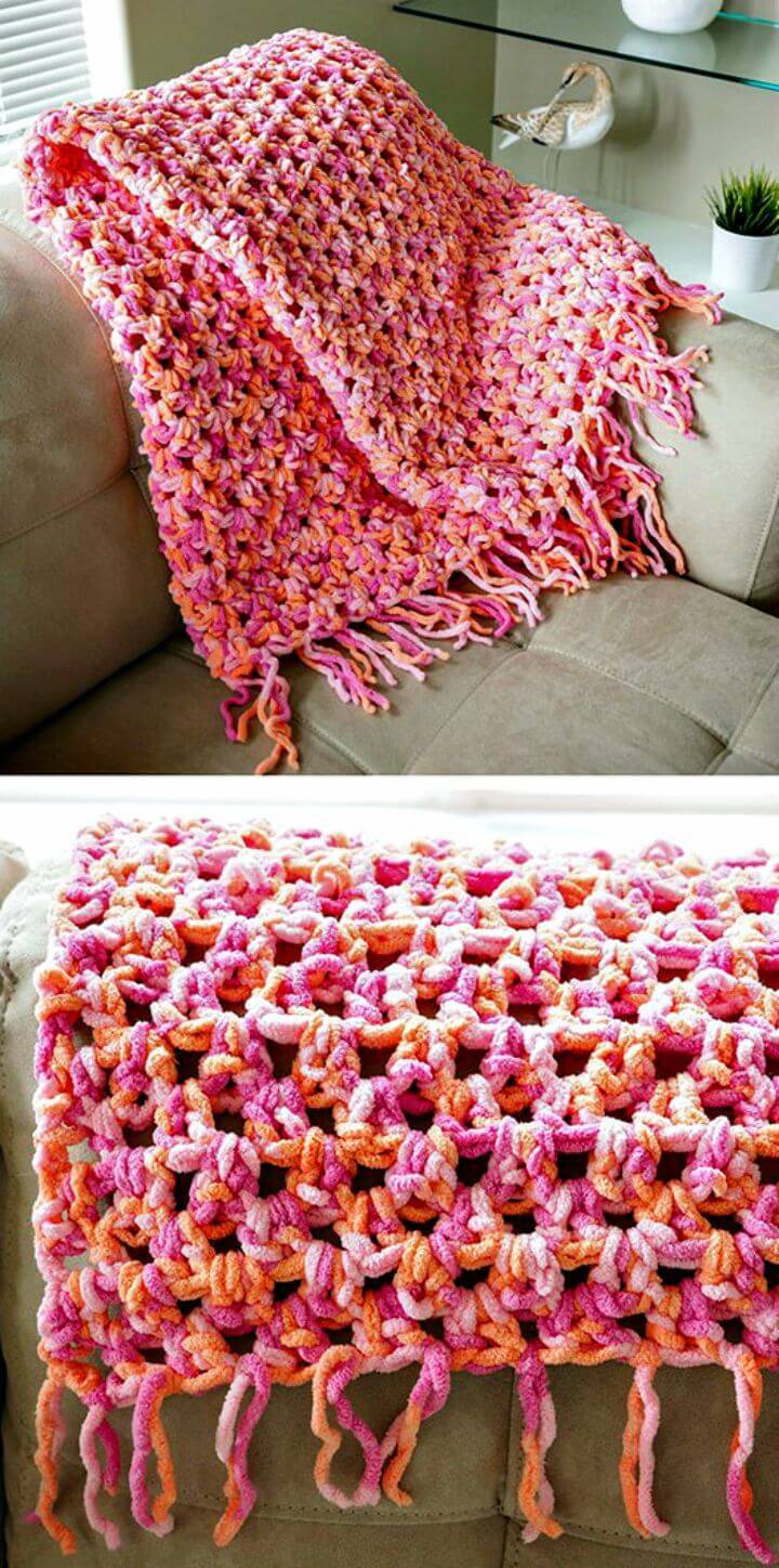 How To Crochet Cozy Blanket - Free Pattern