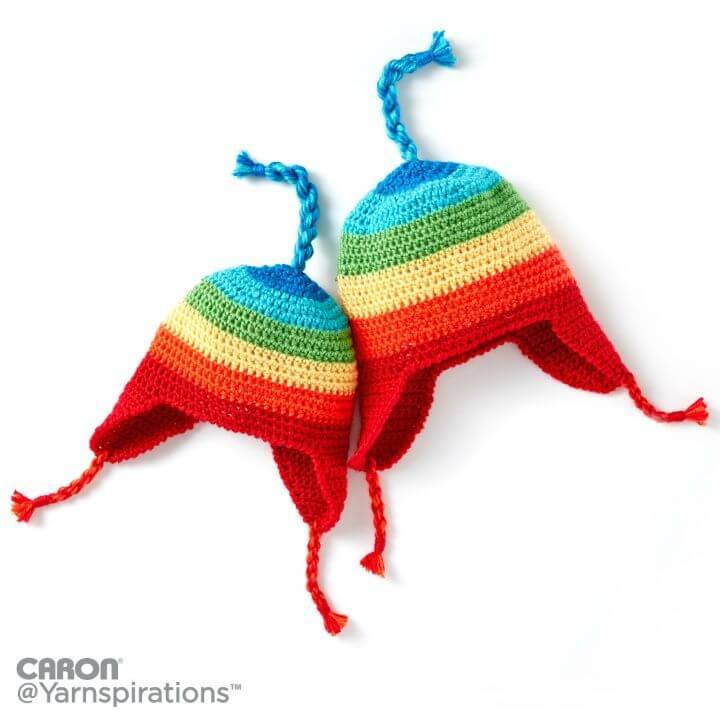 Free Crochet Rainbow Hat Pattern