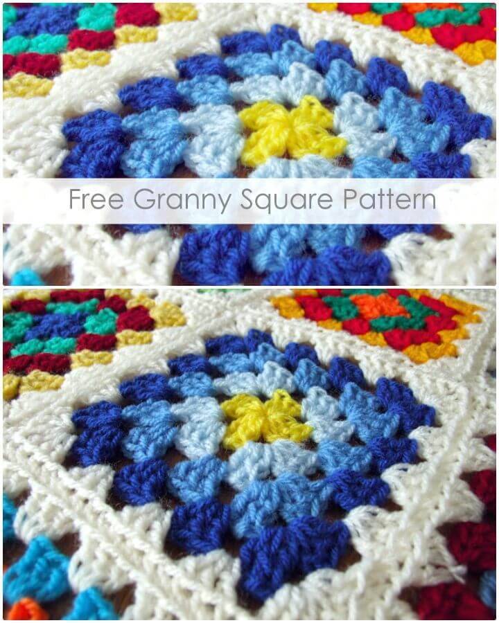 How To Easy Free Granny Square Pattern