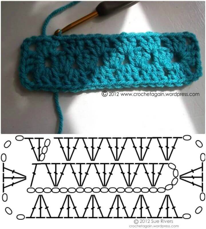 Easy Crochet A Better Granny Rectangle - Free Pattern
