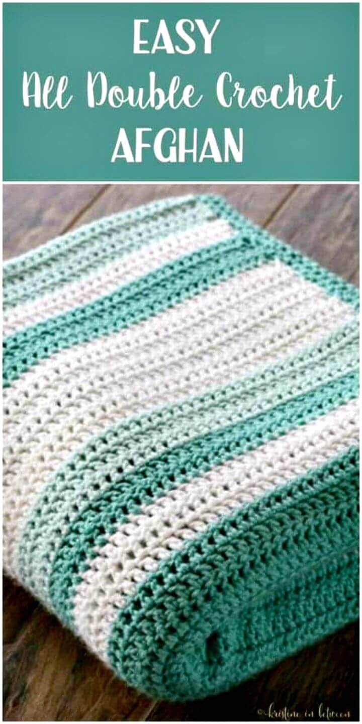 How To Crochet All Double Afghan Blanket - Free Pattern