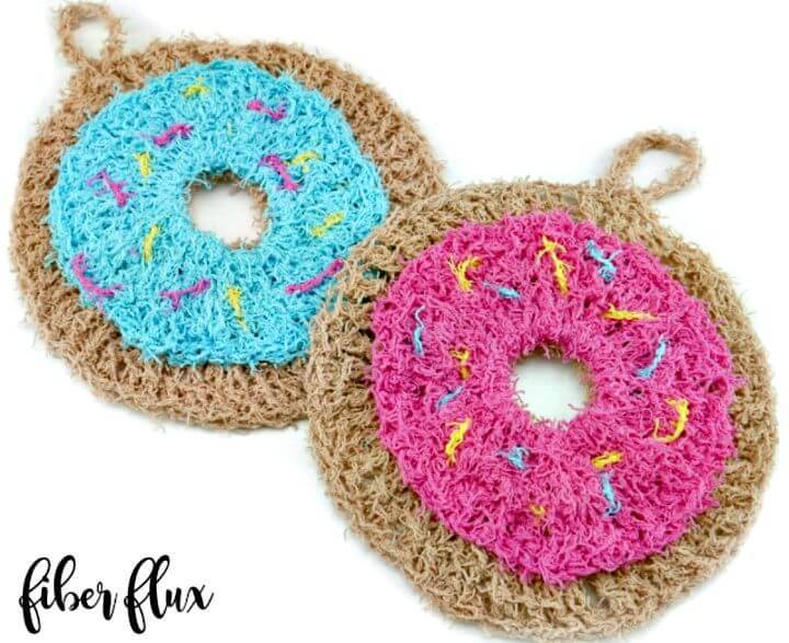 How To Free Crochet Donuts Scrubby Pattern