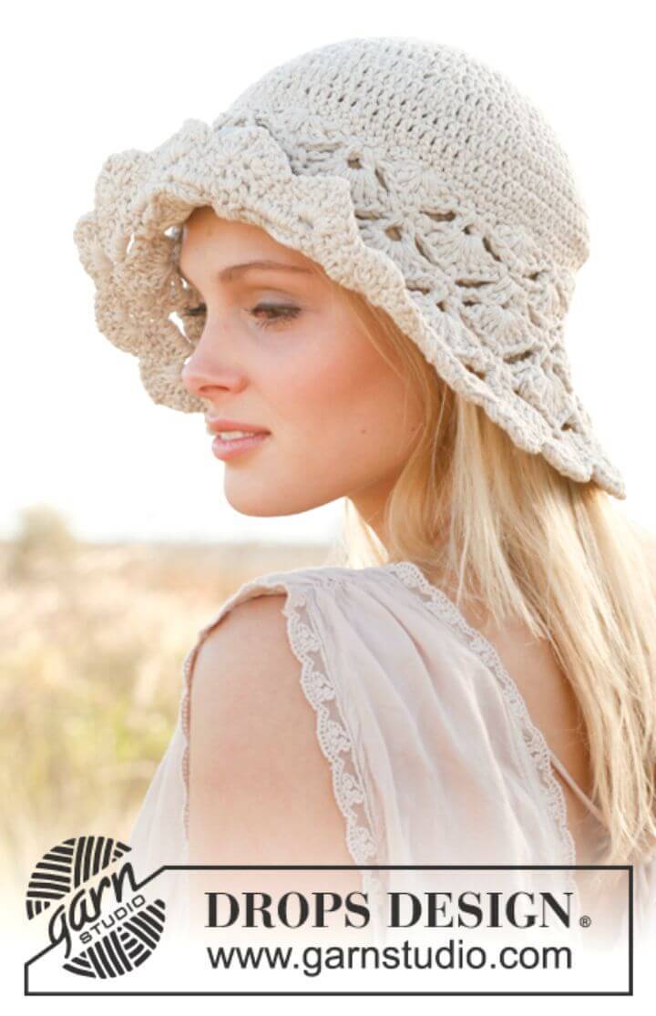Easy Free Crochet Dune Hat Pattern