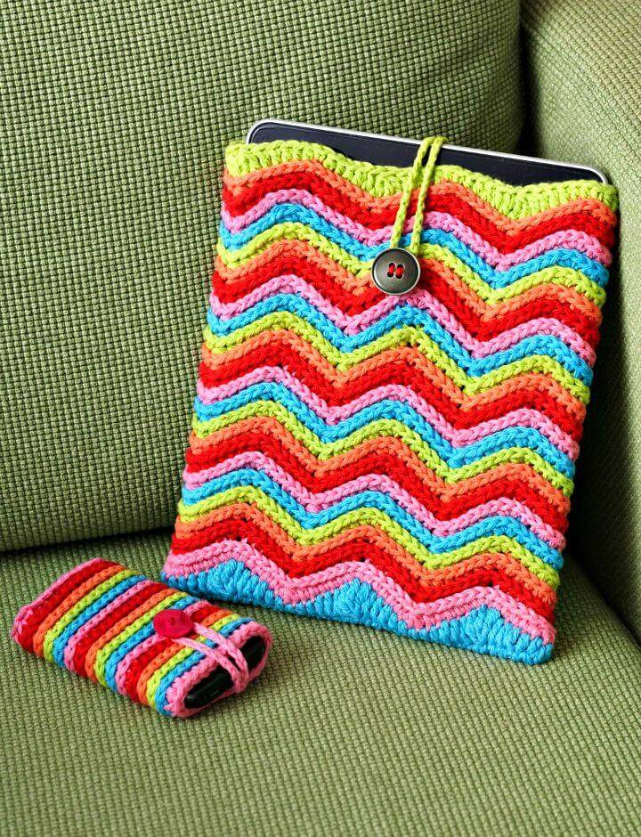 How To Free Crochet Easy Tablet Case Pattern
