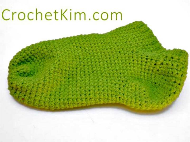 Easy Free Crochet House Ankle Sock Pattern