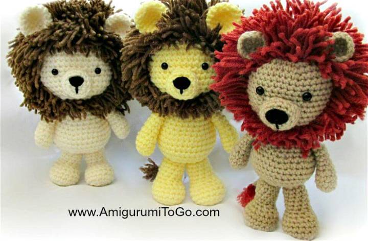 How To Crochet Little Bigfoot Lion - Free Pattern