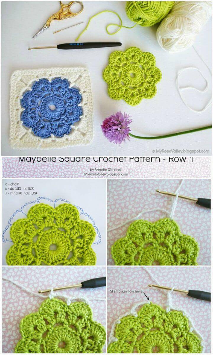 Easy Free Crochet Maybelle Square Pattern
