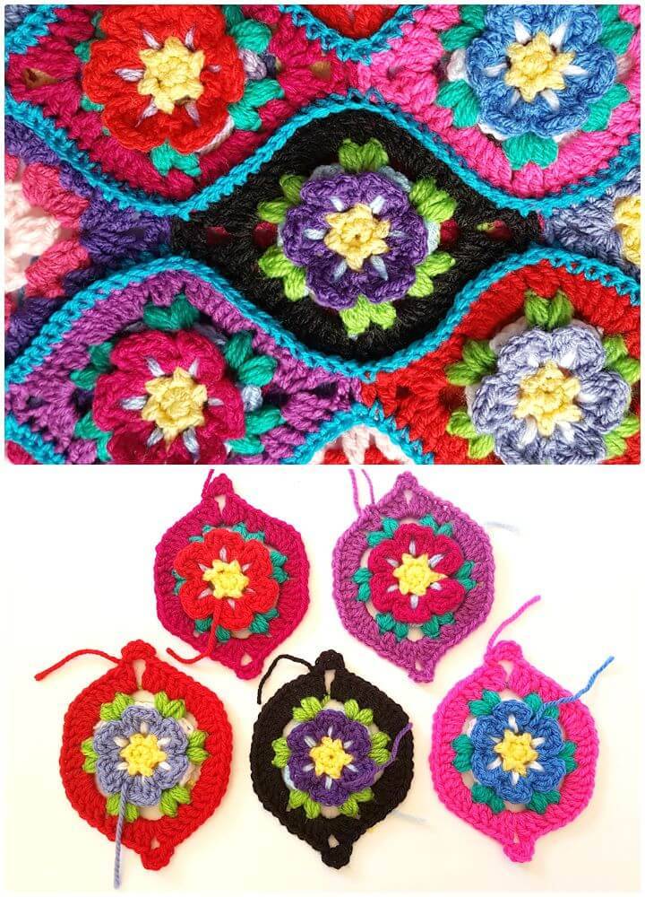 How To Easy Free Crochet Moroccan Garden Pattern
