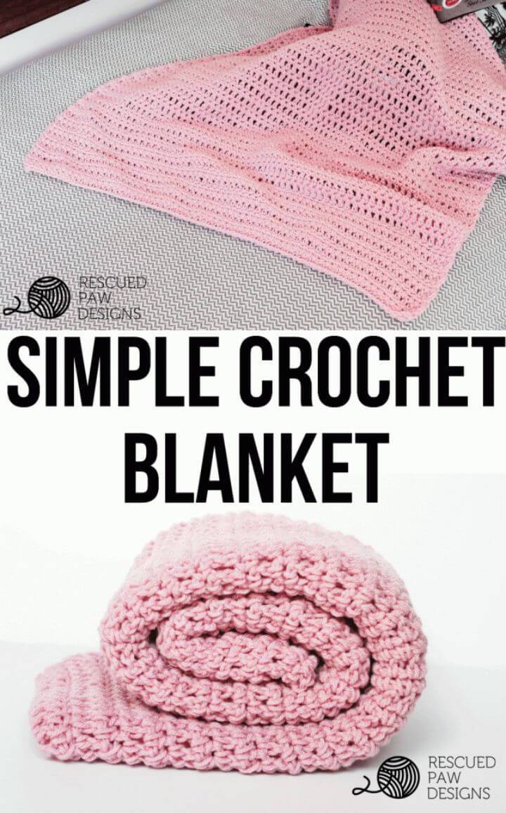 How To Free Crochet Pink Blanket Pattern