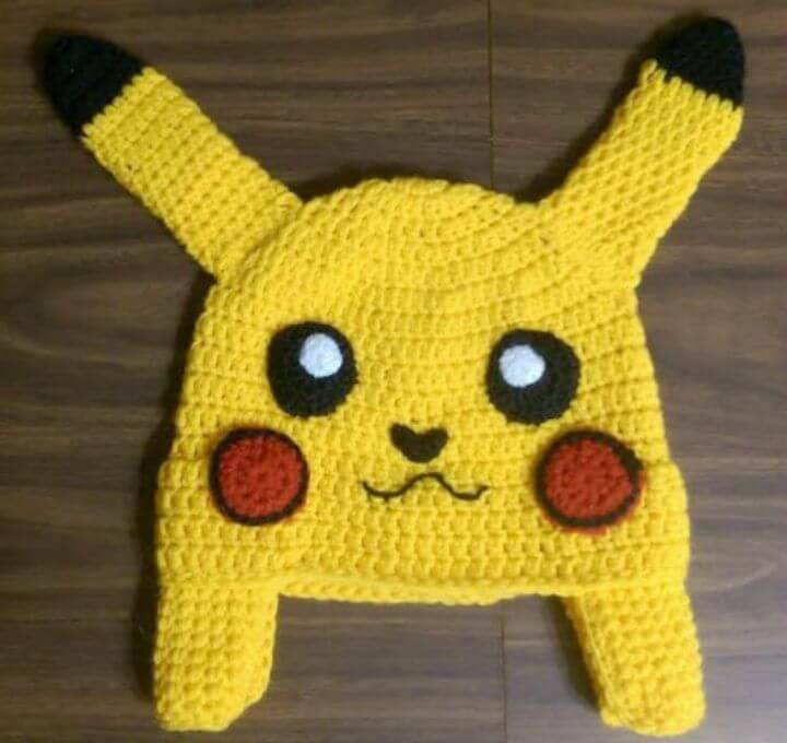 How To Free Crochet Pokemon Pikachu Inspired Hat Pattern