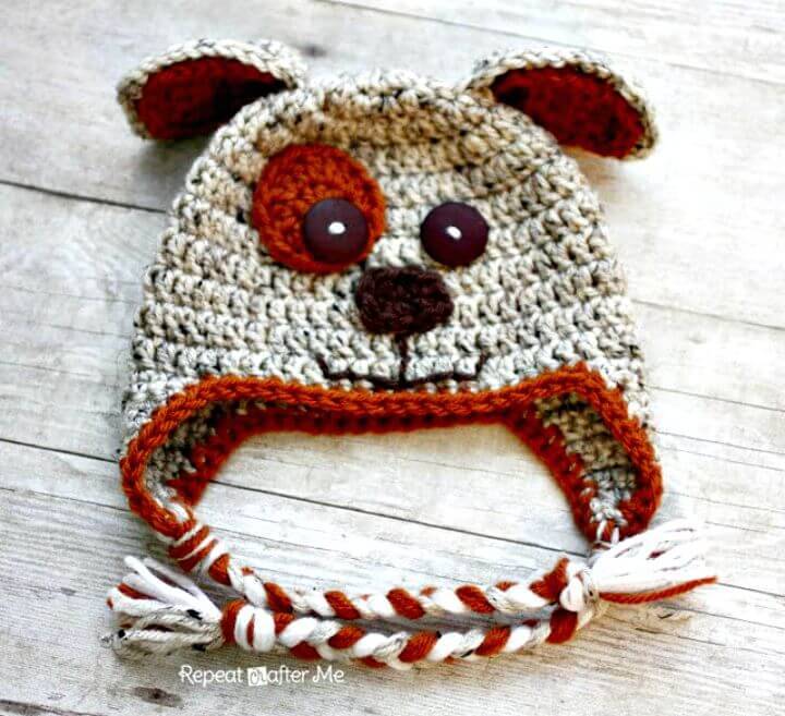 How To Free Crochet Puppy Hat Pattern