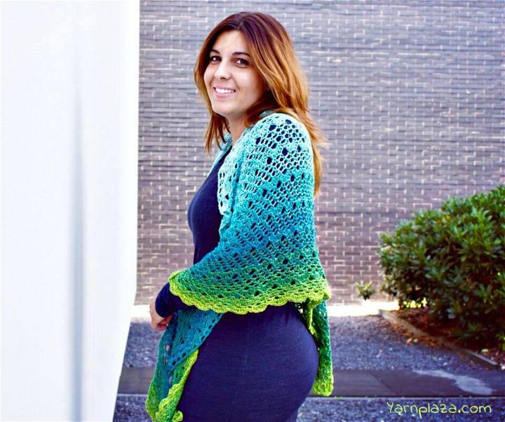 How To Free Crochet Top Rainbow Wrap Pattern