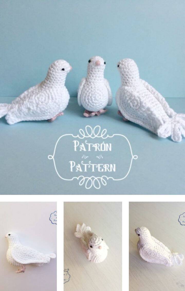 Crochet White Dove Free Pattern