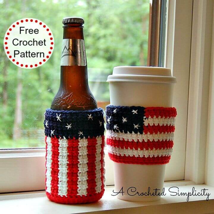 Free Crochet “Celebrate” Cozy & Coffee Sleeve Pattern