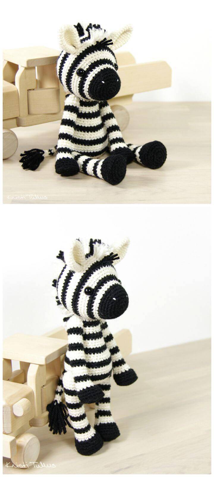 How To Free Easy Crochet Zebra Pattern