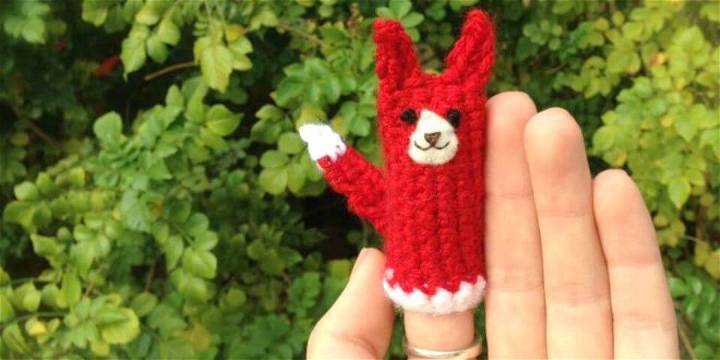 Free Crochet Fox Finger Puppet Pattern