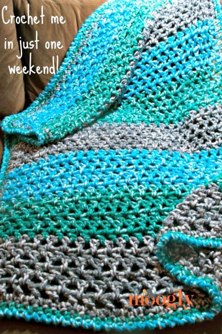 Make A Weekend Weather Afghan Blanket - Free Crochet Pattern