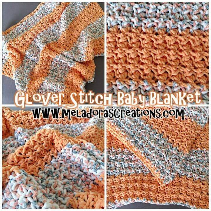 Free Crochet Glover Stitch Baby Blanket Pattern