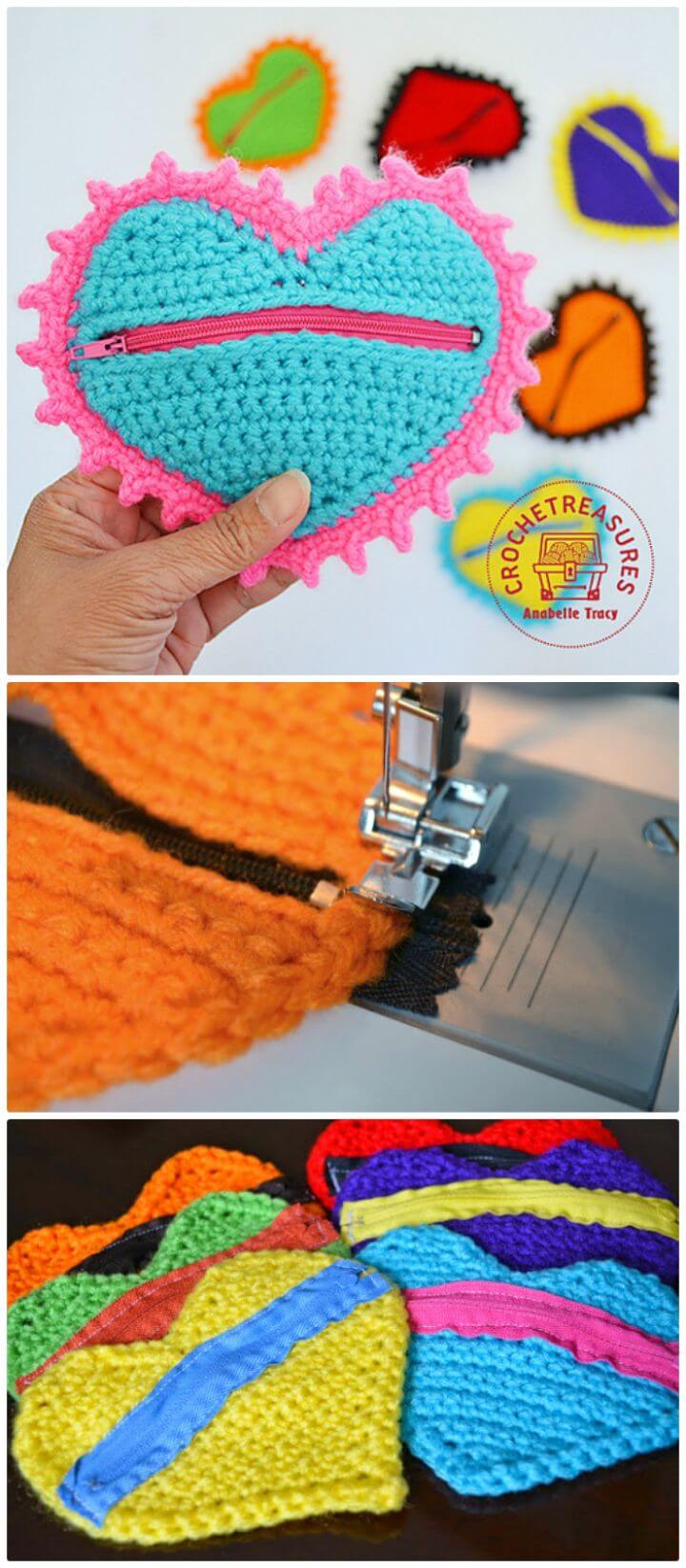 Free Crochet Heart Coin Purse Pattern