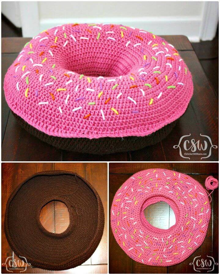 Free Crochet Donut Pillow Pattern