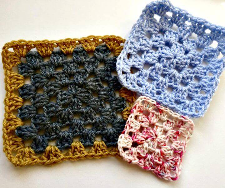 How To Free Crochet Granny Squares Pattern