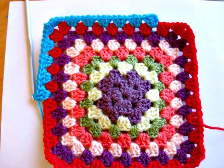 Easy Free Crochet A Granny Square Pattern
