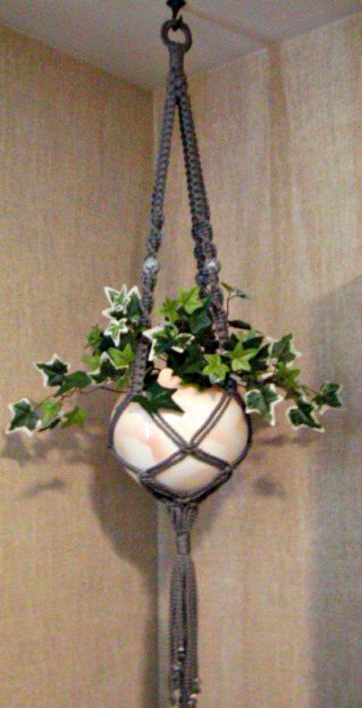 How To Macrame A Plant Hanger