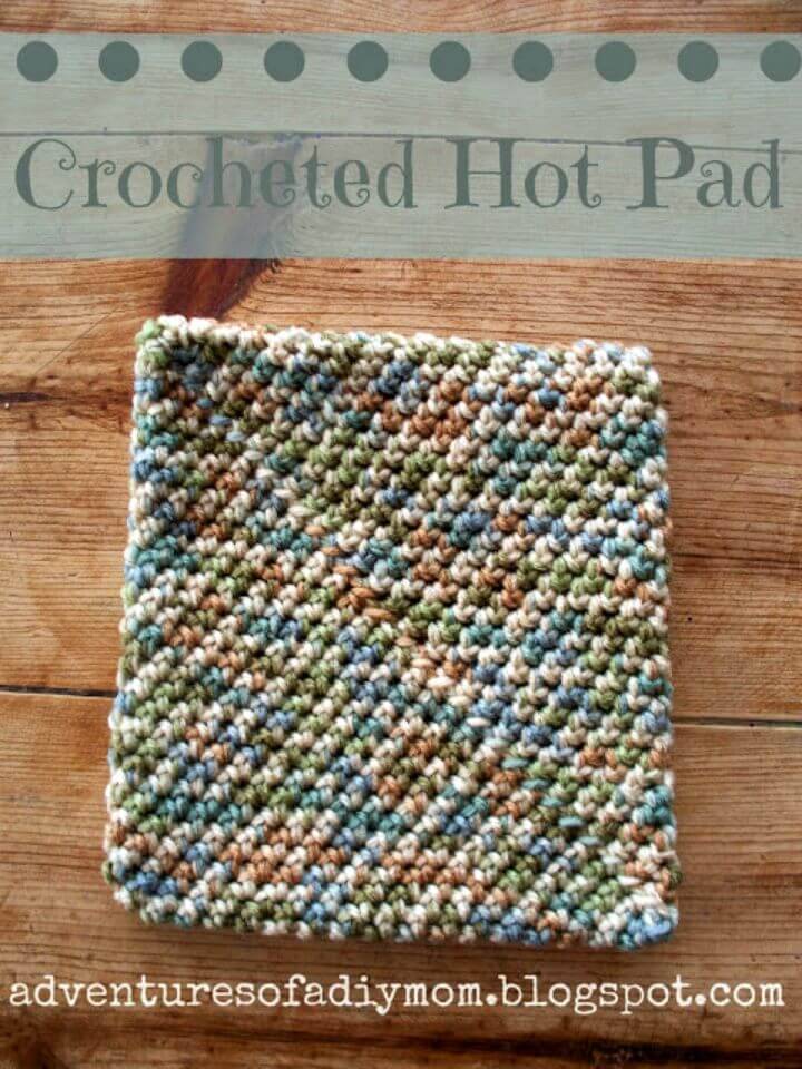 How To Crochet a Hotpad - Super easy
