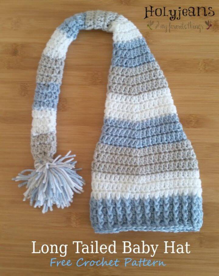 Long Tailed Baby Hat Pattern