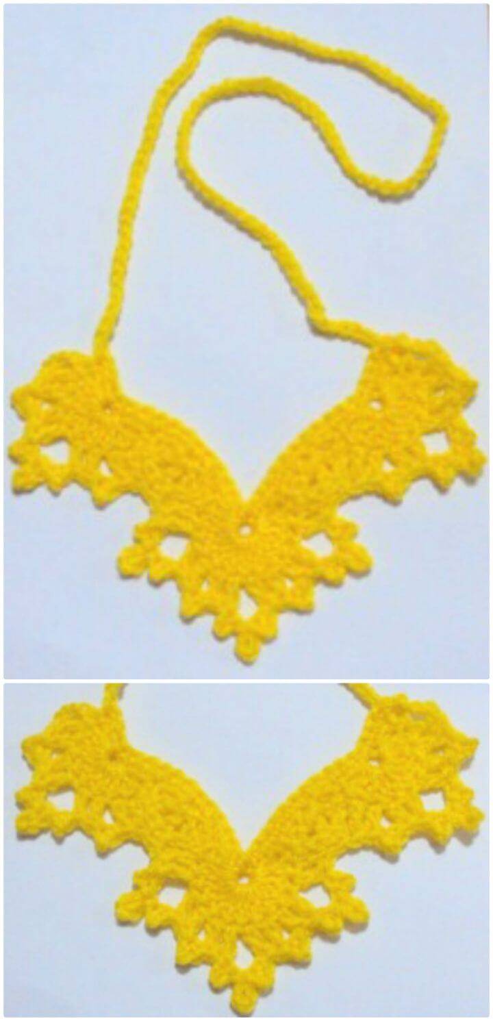 Free Crochet An Angel Wings Necklace Pattern
