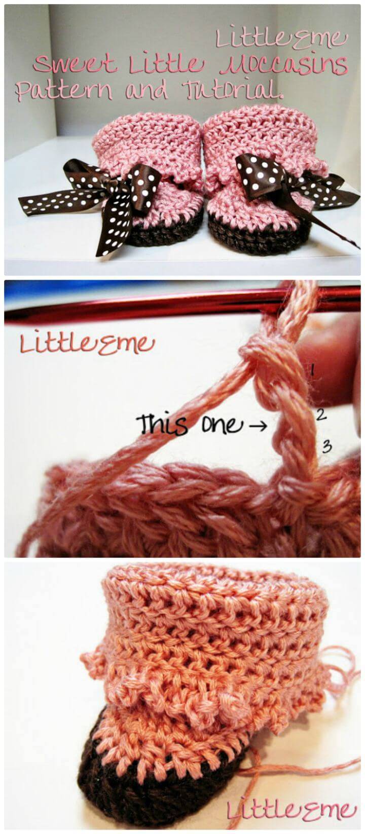 How To Make Sweet Little Baby Moccasins Free Crochet Pattern And Tutorial