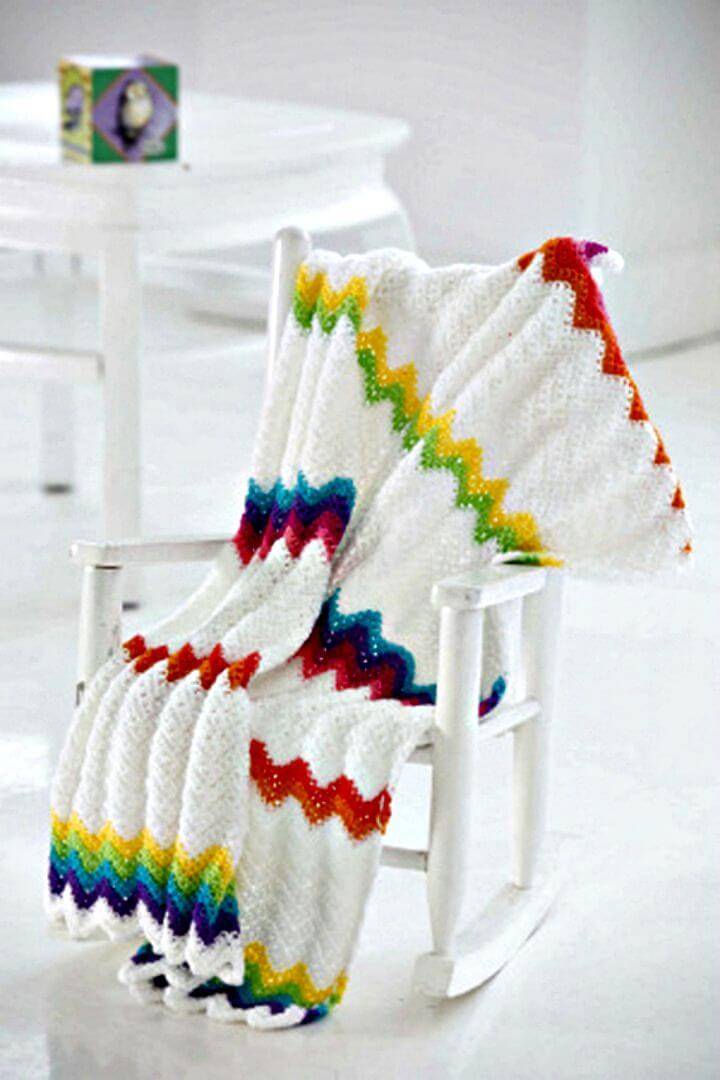 How To Modern Ripple Baby Blanket - Free Crochet Pattern