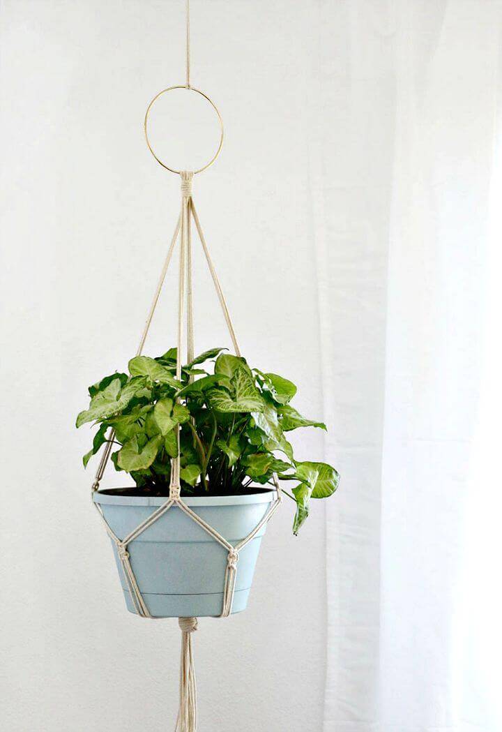DIY Macrame Plant Hanger - Step by Step Instructions