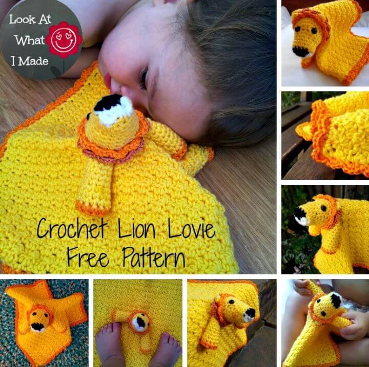 How To Tau the Crochet Lion Lovie - Free Pattern