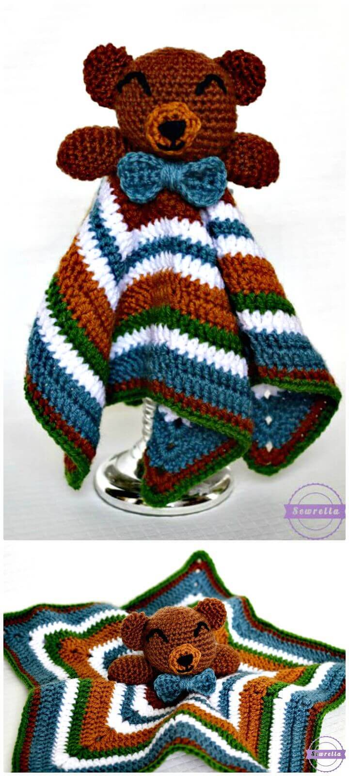 Free Crochet The Cuddliest Crochet Bear Lovey Pattern