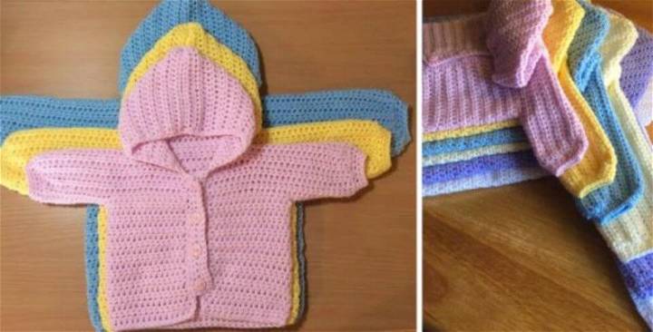 Three Way Crocheted Baby Sweater-Free Pattern + Video Tutorial