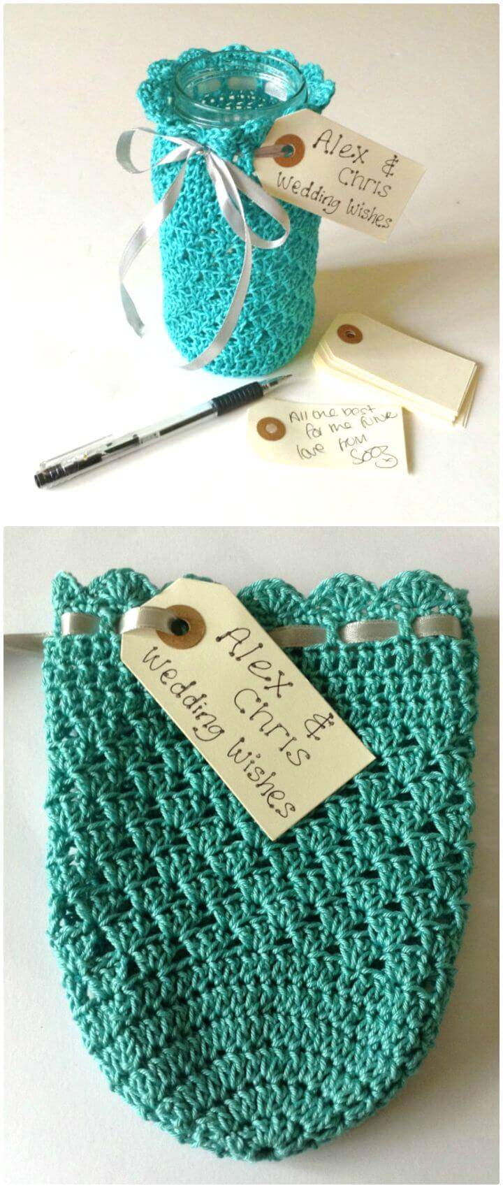 Crochet Wedding Wish Jars Crochet Free Pattern