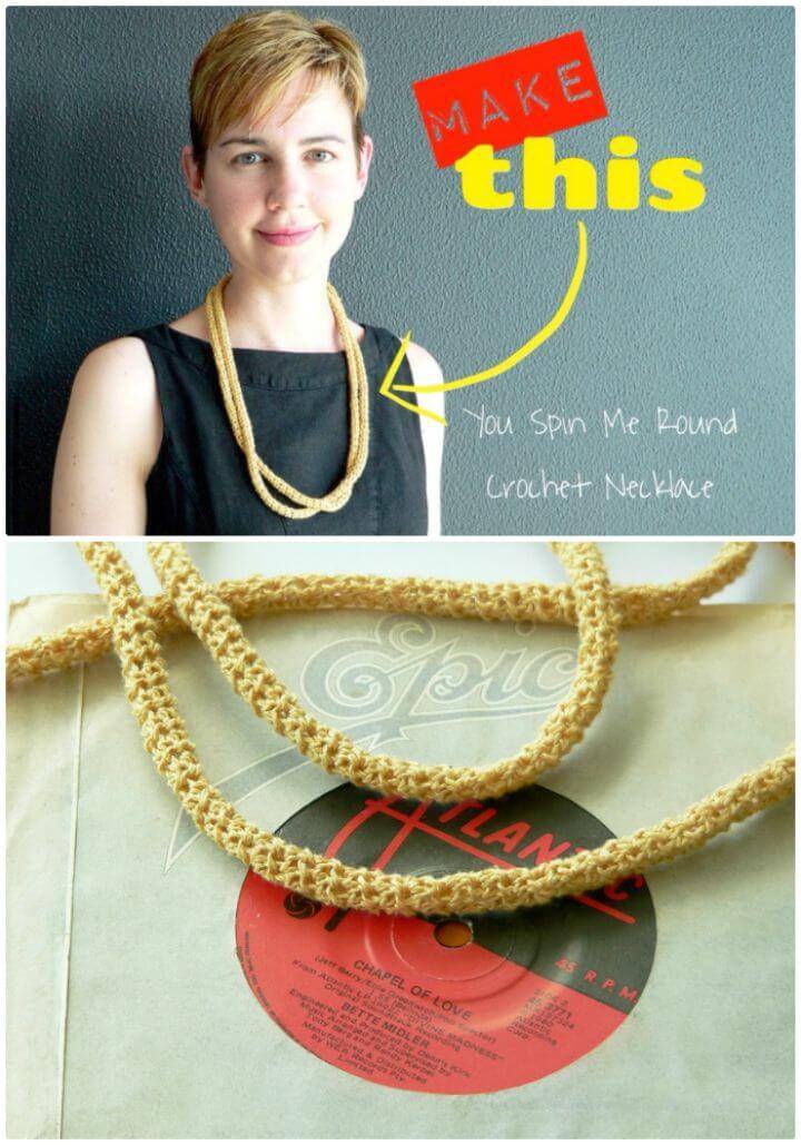 You Spin Me Round Necklace - Free Crochet Pattern