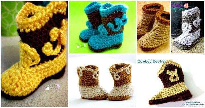 7 Free Crochet Cowboy Boots Patterns 
