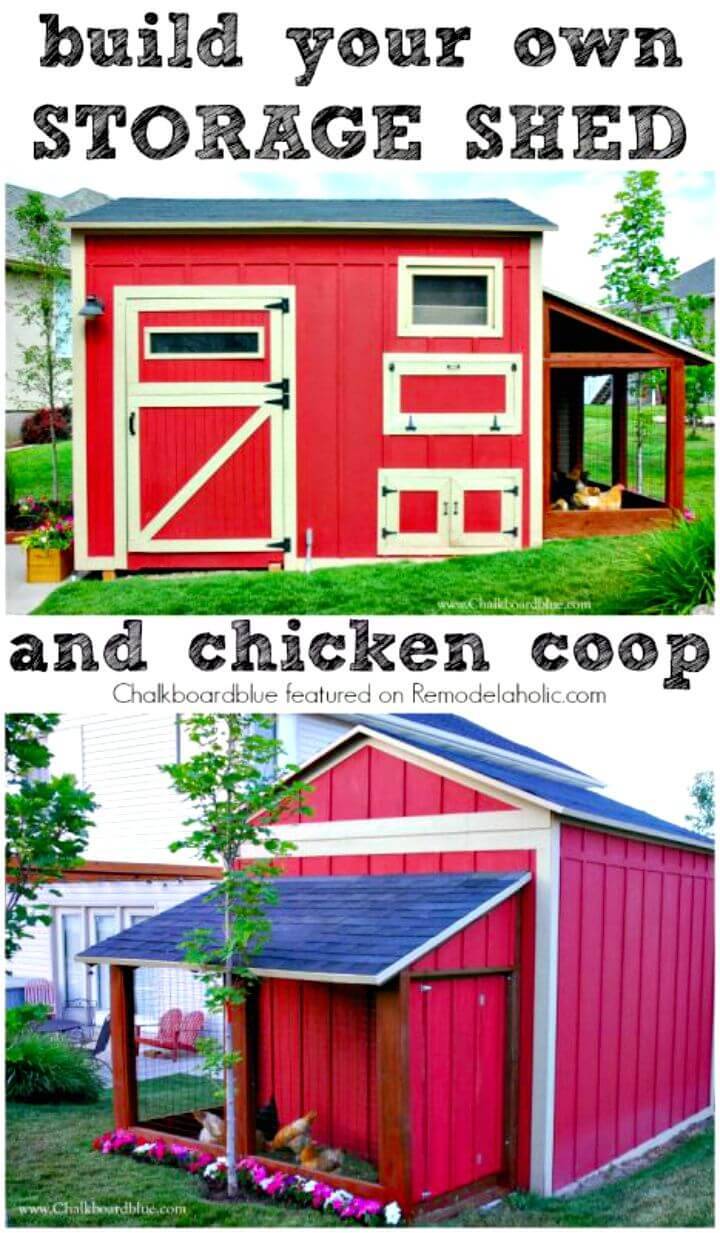 How To DIY Chicken Coop – Storage Shed Combo