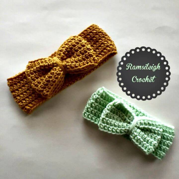 Free Crochet Bow Head-wrap Pattern