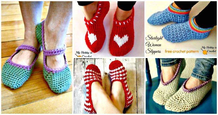 diy crochet slippers