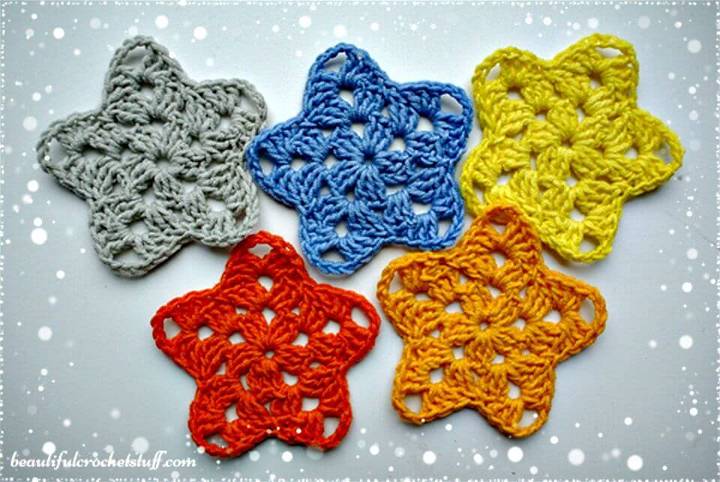 Crochet Adorable Granny Star Free Pattern