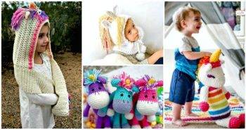 Crochet Unicorn Pattern- 32 Free Crochet Patterns - DIY Crafts