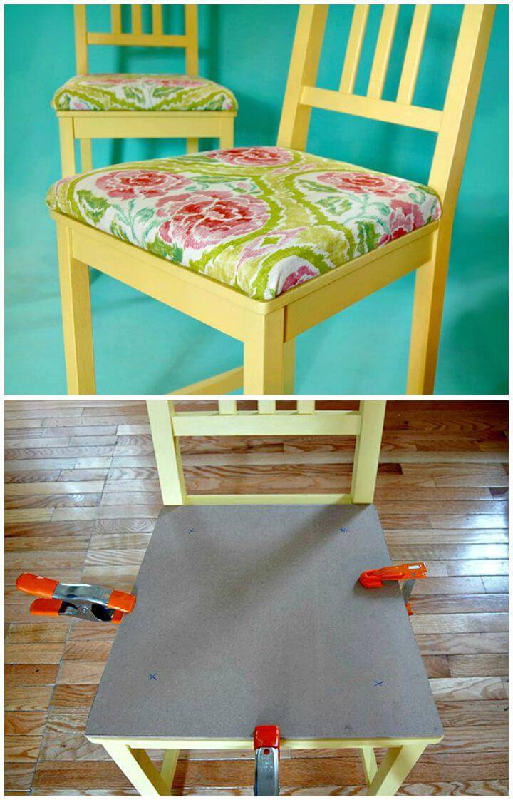 How To Add Upholstered Cushions To Chairs - Free Tutorial