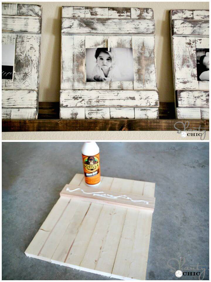 DIY Chippy Wood Frames Tutorial