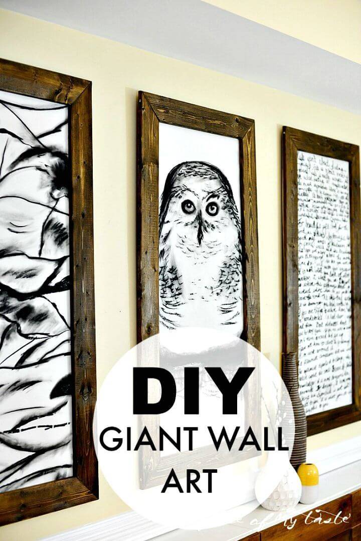 Easy DIY Giant Wall Art Tutorial